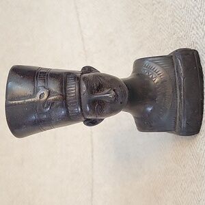 NEFERTITI Black Egyptian Bust Sculpture